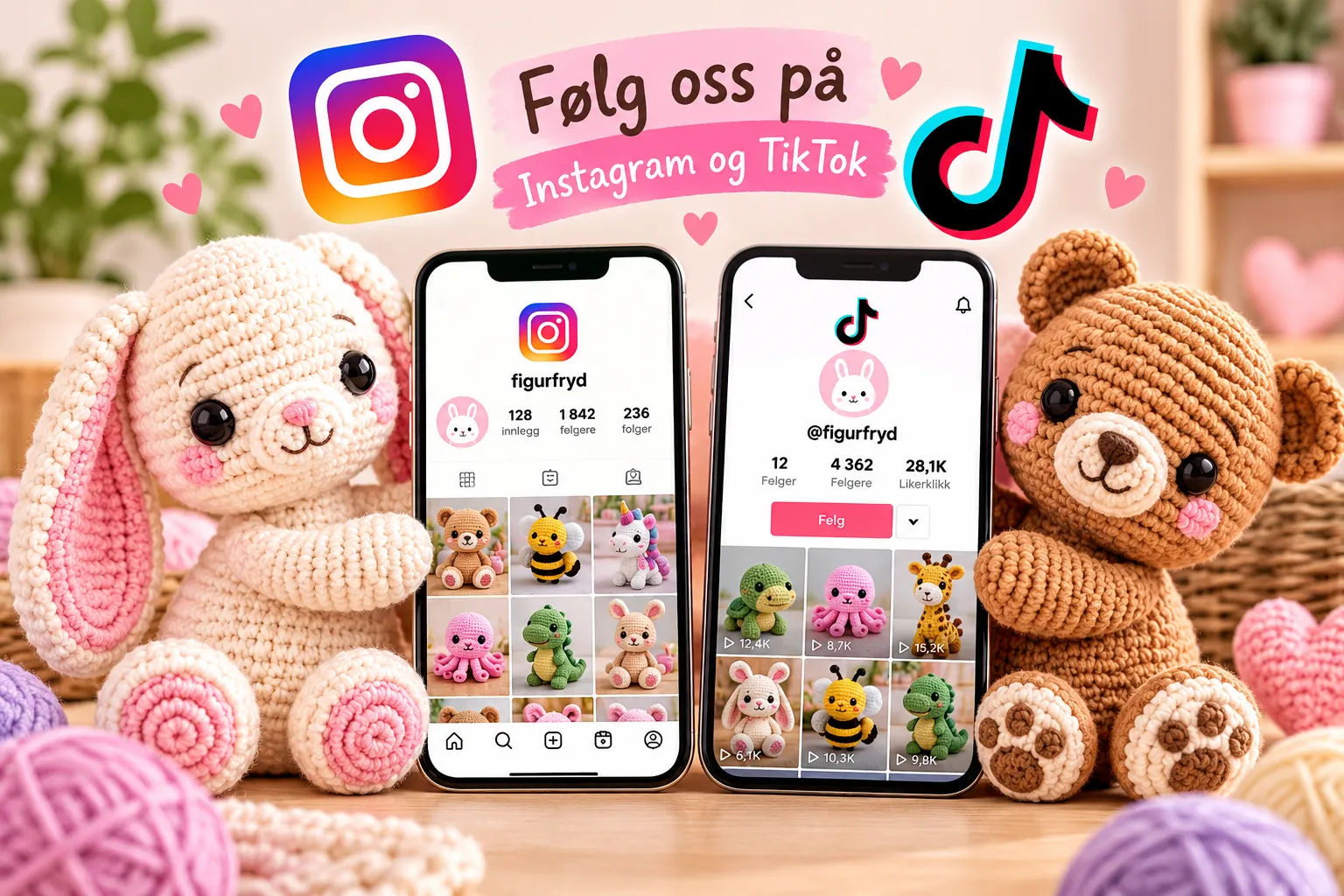 Følg Figurfryd på Instagram og TikTok!