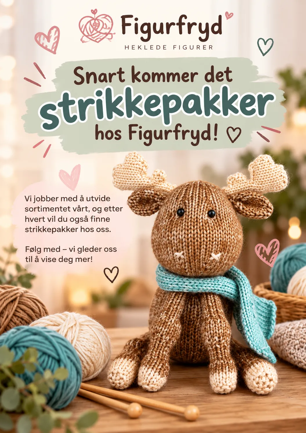 Snart kommer det strikkepakker